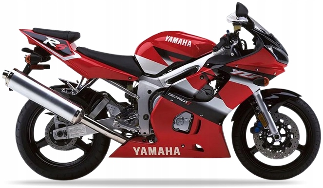 Nálepky Na Motocykel Juuula Pre Yamaha Yzf R6 2001 Červená RJ03