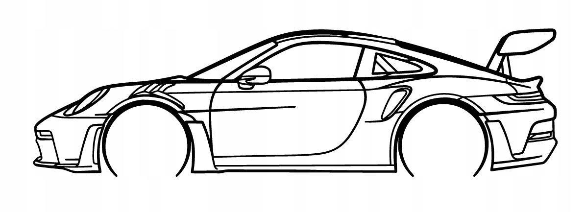 DEKORACJA ścienna Obraz samochód Porsche 911 GT3 RS