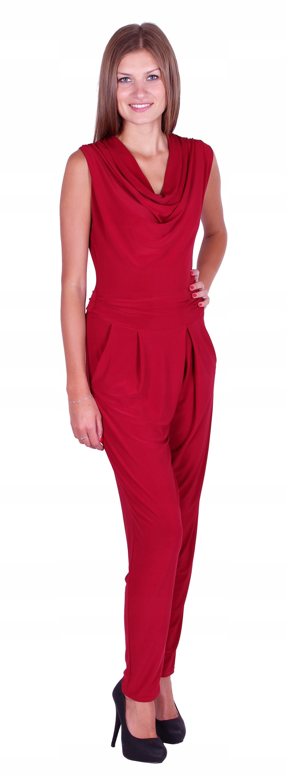 

JohnZack Burgundowy kombinezon spodnium overall M