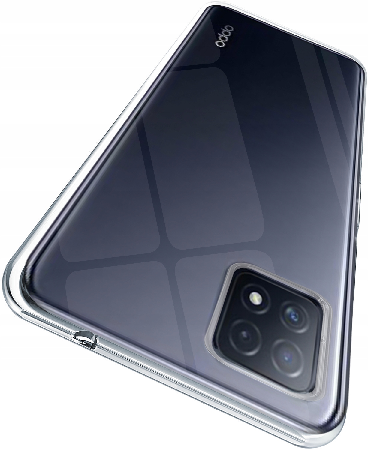 

Etui Clear Case Slim Szkło 9H do Oppo A53 5G