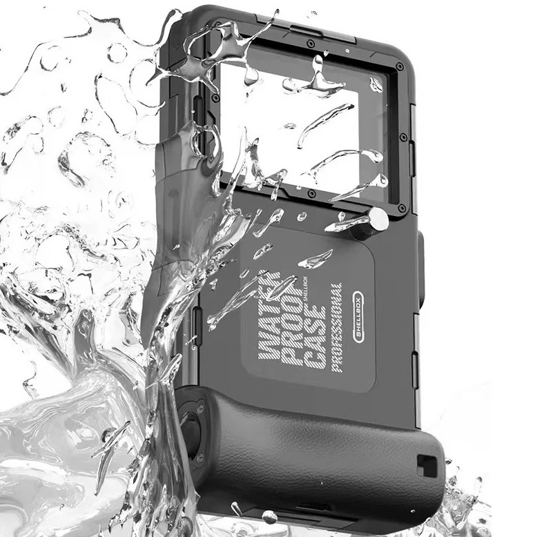 Pouzdro Shellbox Voděodolné IPX8, Pancéřové 360 vodotěsné 15M Pro Potápění