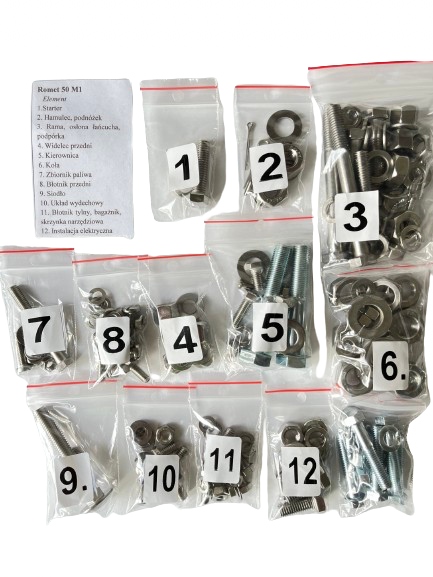 Nový Komplet Šroubů, Šrouby Z Nerezové Oceli Motorka M1 Pony 301 Romet