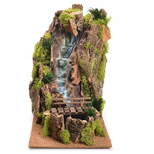 Velká Rieka Vodopád S Čerpadlom Na Vodu 220V do betlehemov *40CM Vysoké* Sviatky