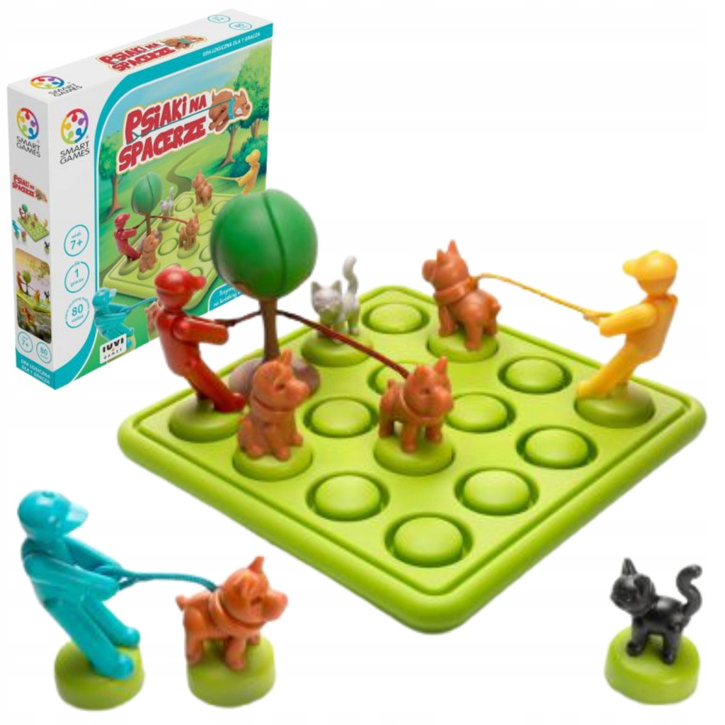 Planszowe Gry Smart Games dla Dzieci Planszówka Psiaki Na Spacerze Ciekawa