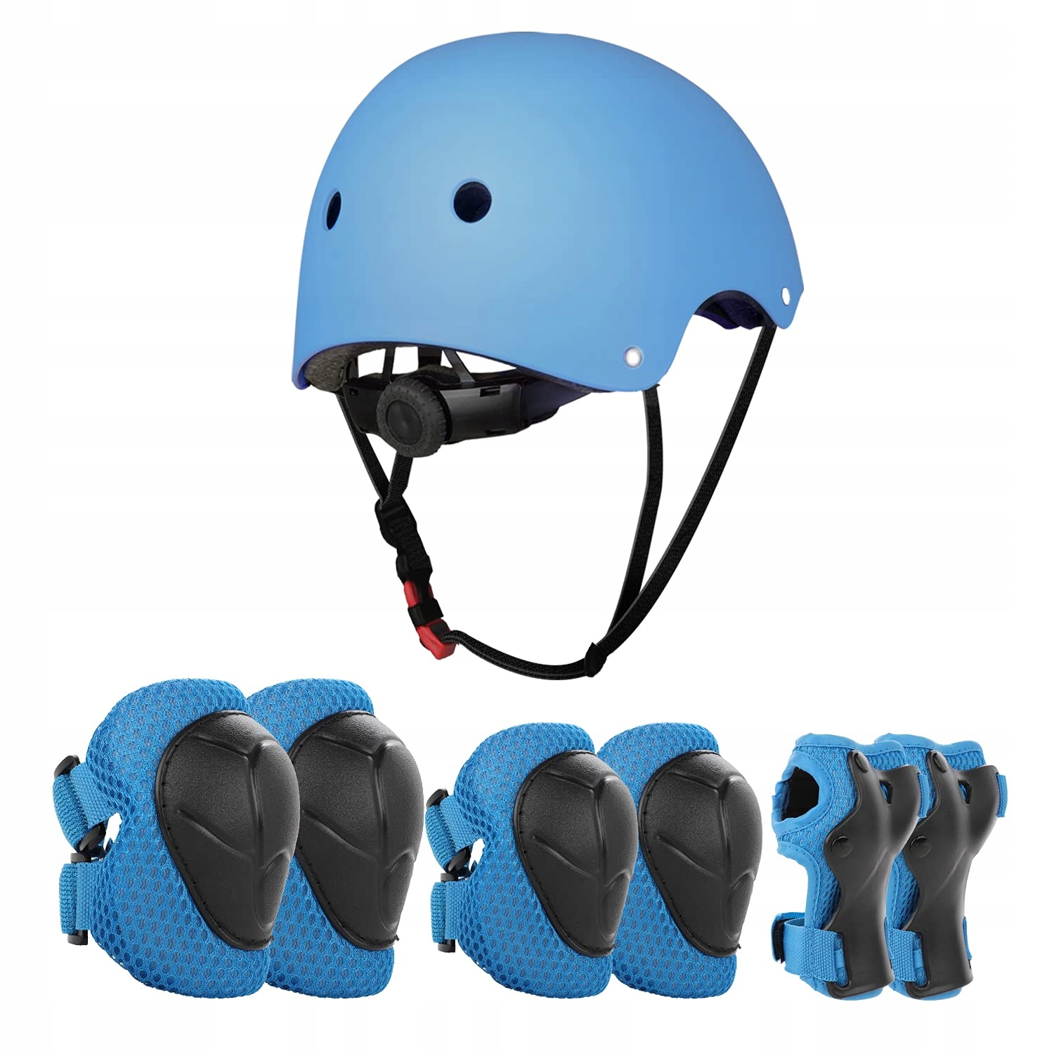 Jim's Store Zestaw ochraniaczy kask 7 w 1 S dziecięcy kask ochraniacze