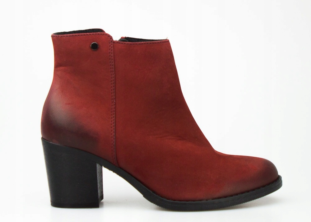 Bordové Kotníkové Boty 37