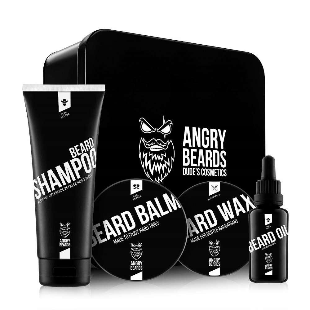 Sada na vousy Angry Beards Beard Grooming Set