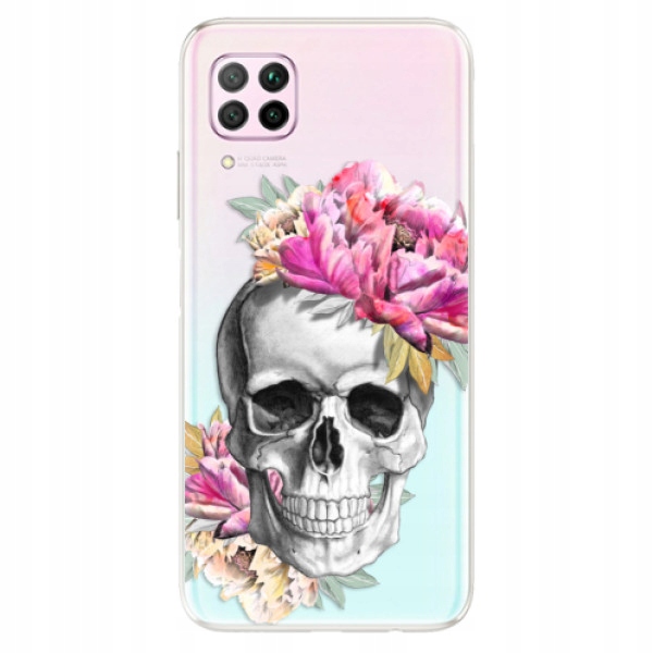 Silikonowe etui iSaprio Pretty Skull do Huawei P40 Lite