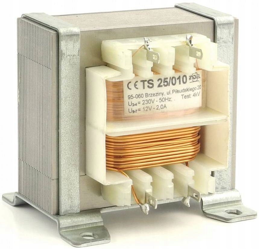 Transformator 25VA, 230Vac (12V) 2A, Indel