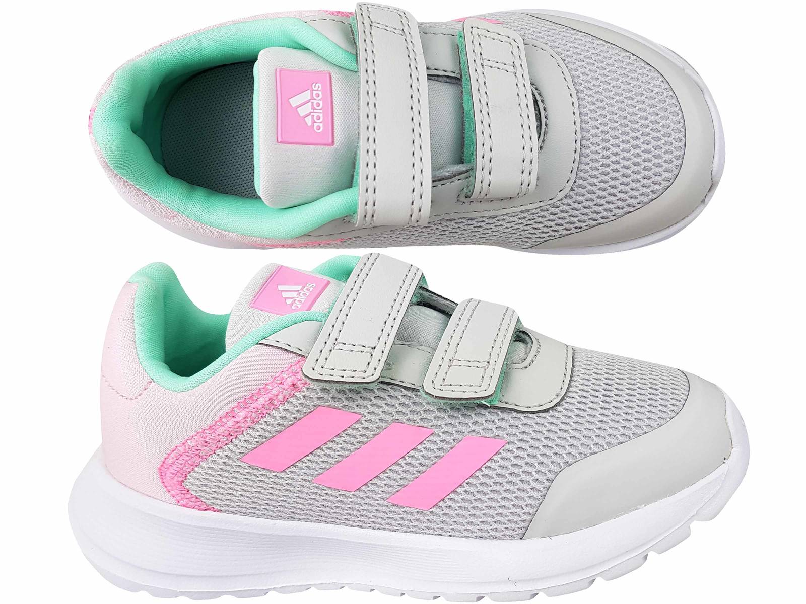 

Adidas Tensaur Buty Dziecięce Rzepy Lekkie Szare