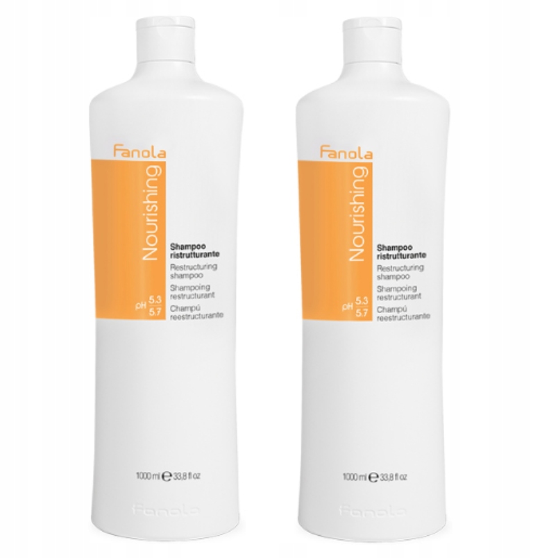 Fanola Nourishing šampon 2x 1000 ml regenerační pro lámavé vlasy