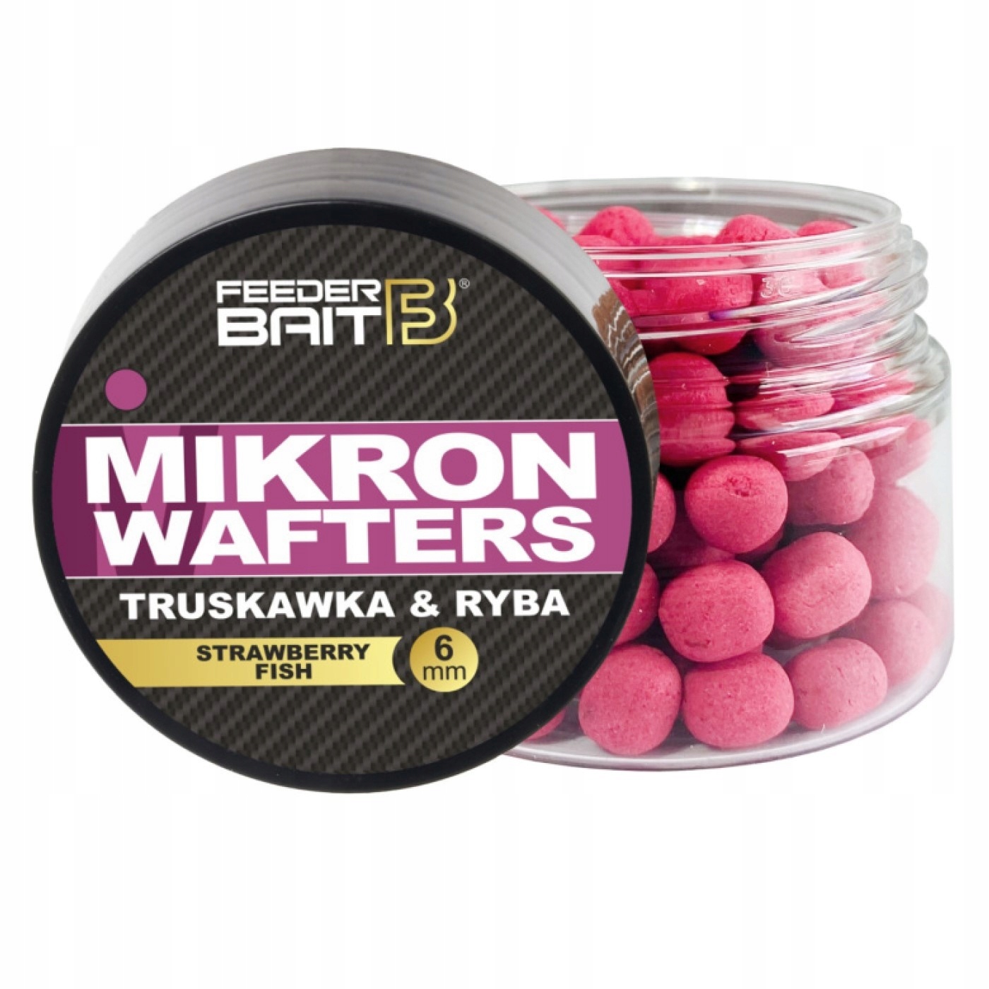 Dumbel Wafter Feeder Bait Mikron Truskawka Ryba