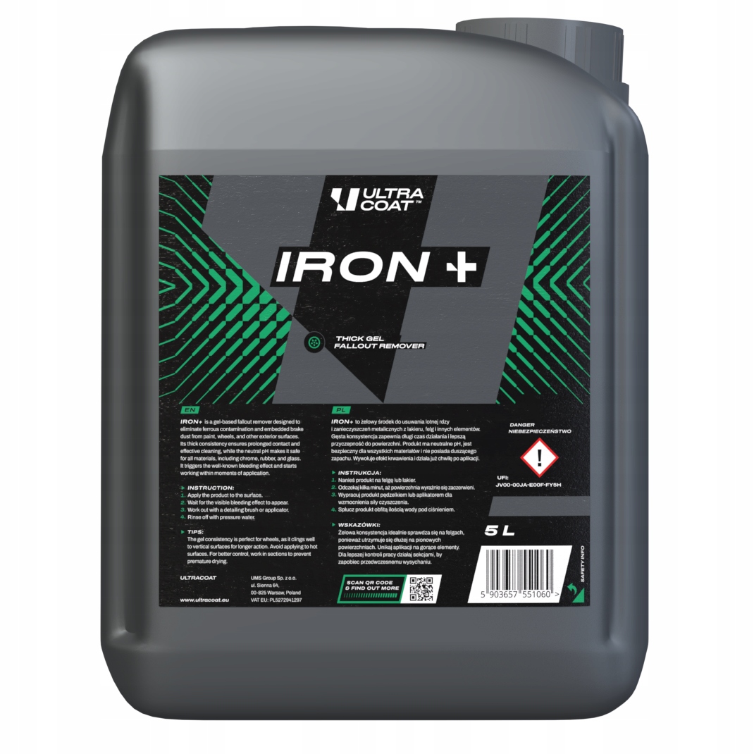 Ultracoat Iron+ Deironizer na čistenie diskov Krvavý disk 5L
