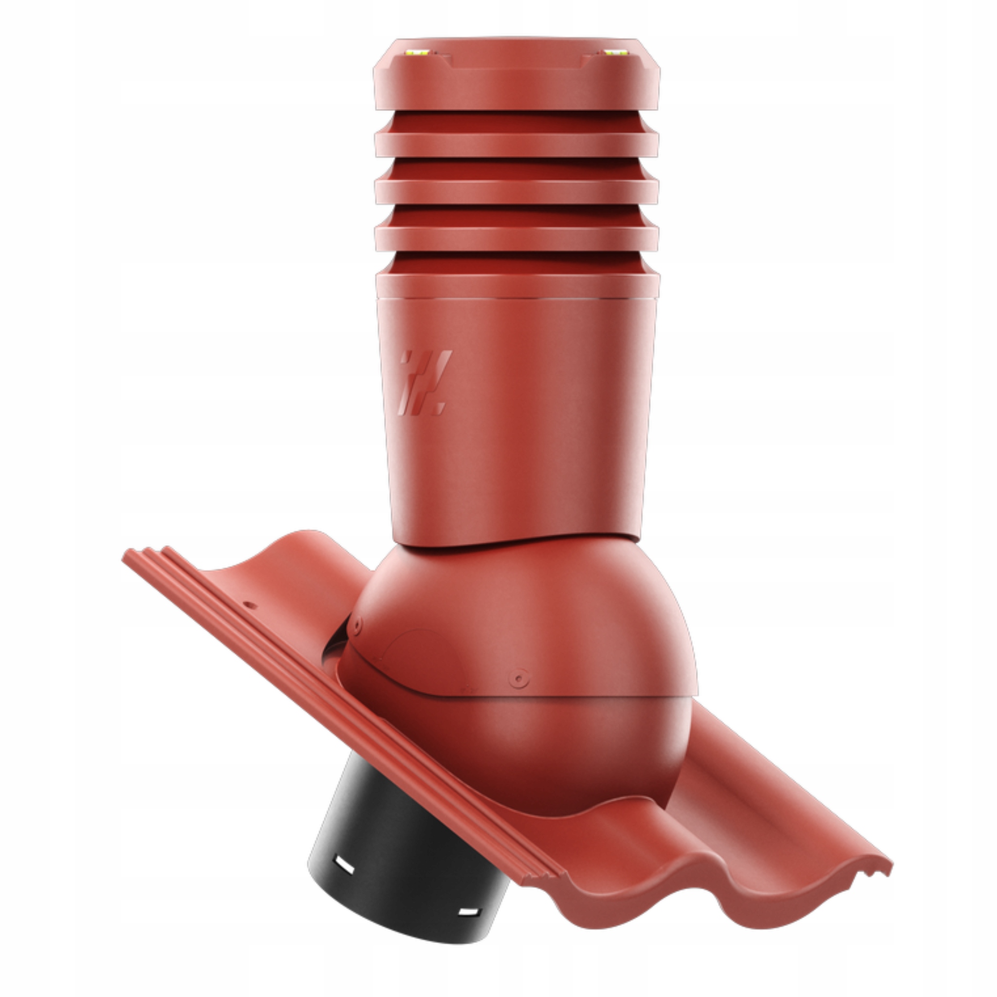 Větrací komín ECO150 střešní taška Benders Palema Červená/terakota