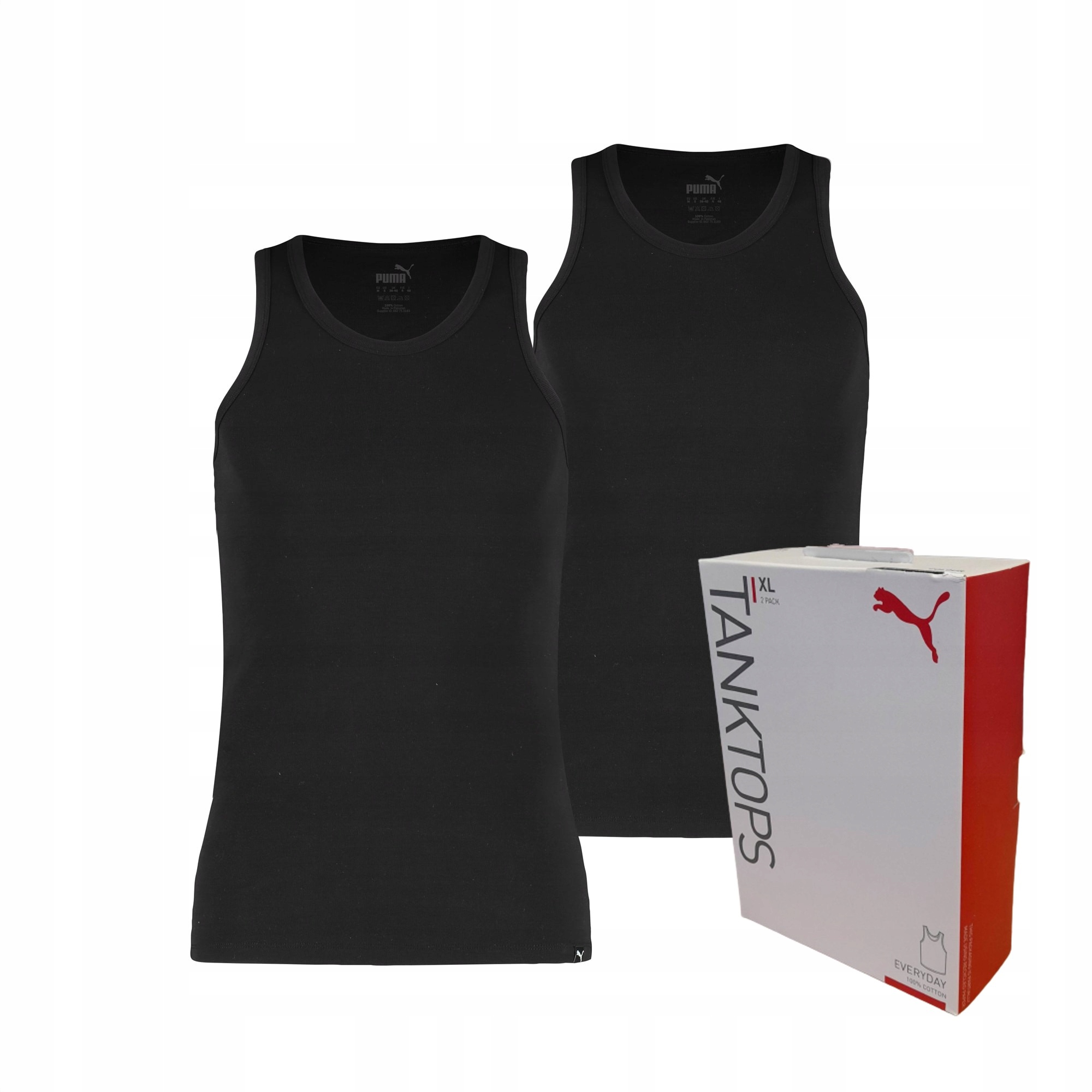 Podkoszulki PUMA Tank Tops 2PAK r. XL czarne
