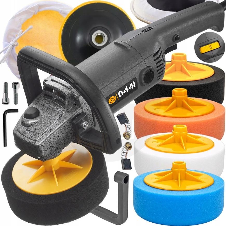 Leštička Automobilová Bruska S Regulací Otáček 4x Houbička 2600W MP0441