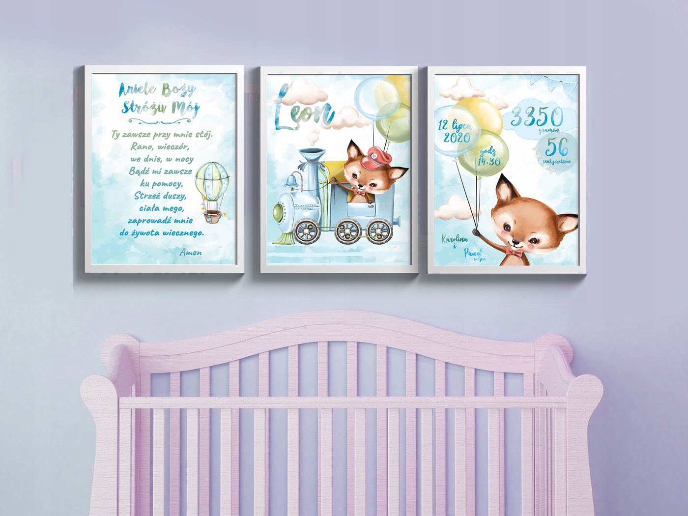 3 plakaty, metryczka, modlitwa, tryptyk A4 dzieci Kod producenta 002