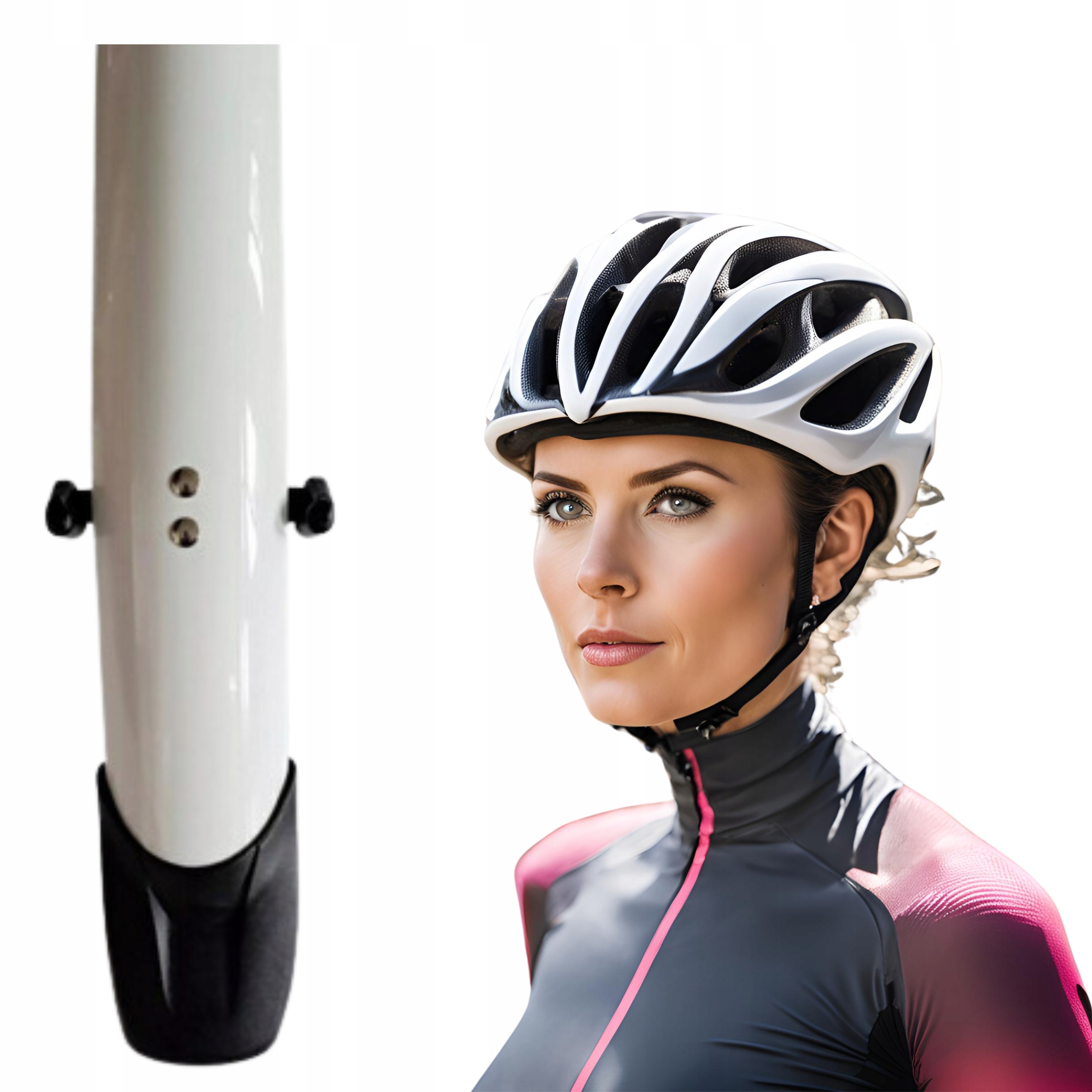 Nové blatníky 26" Orion Italy nylon/alu s klapkou 2024 – Bílý komplet