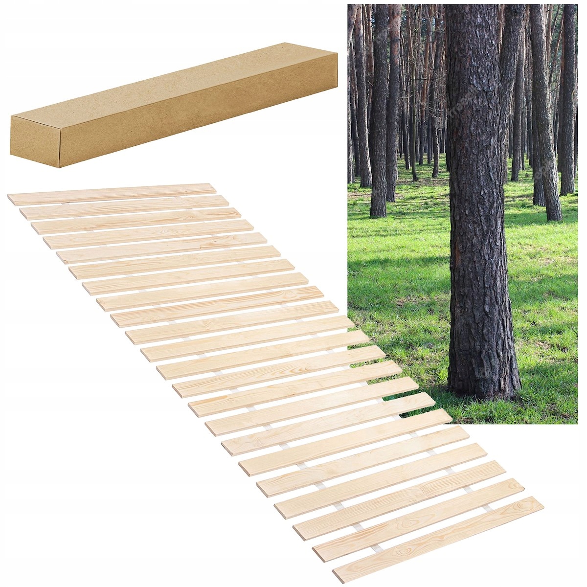 STELAŻ WKŁAD DO ŁÓŻKA PREMIUM 80x200cm POD MATERAC Szerokość produktu 80 cm