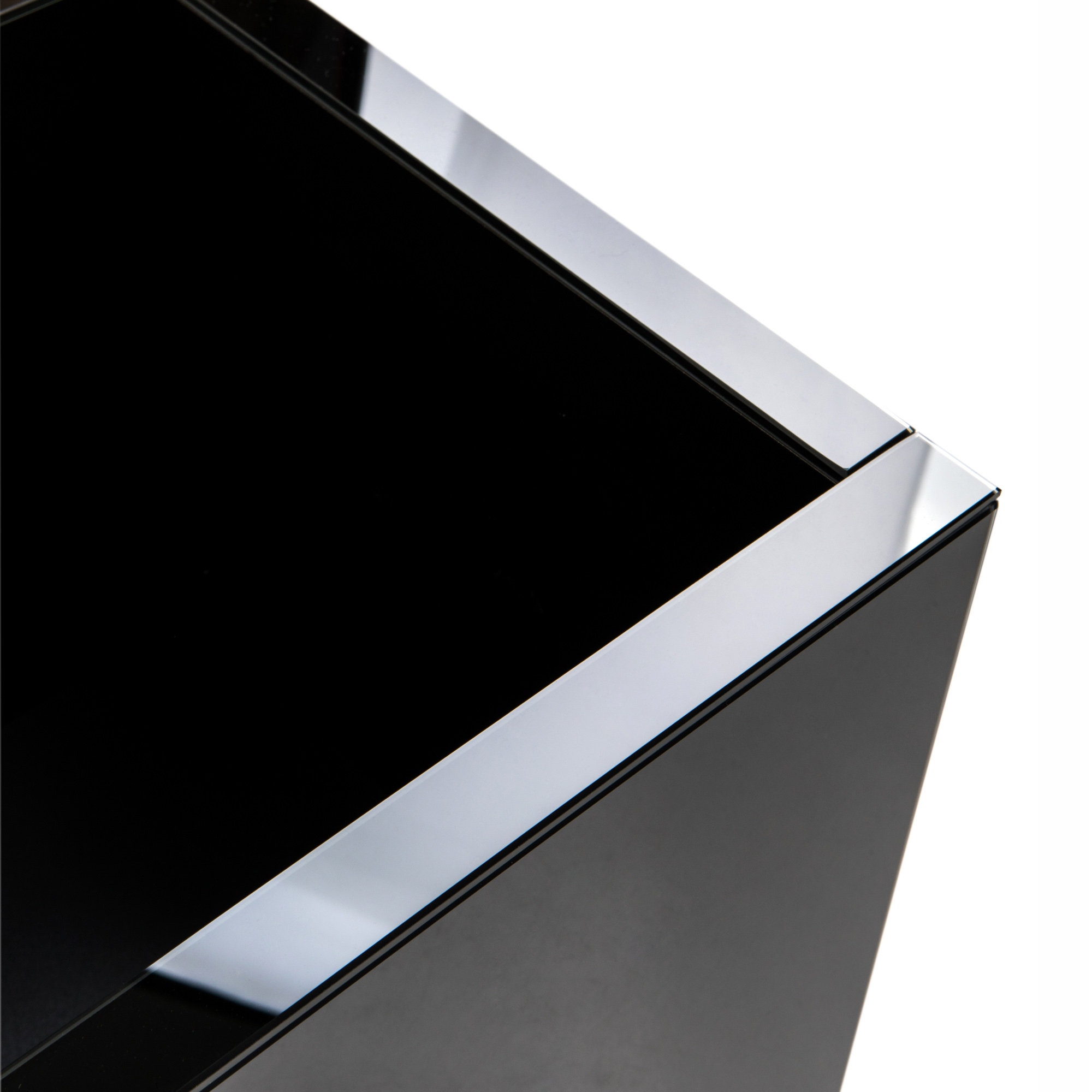 30x30x30 szklany czarny KWIETNIK CRYSTAL glamour Marka inna