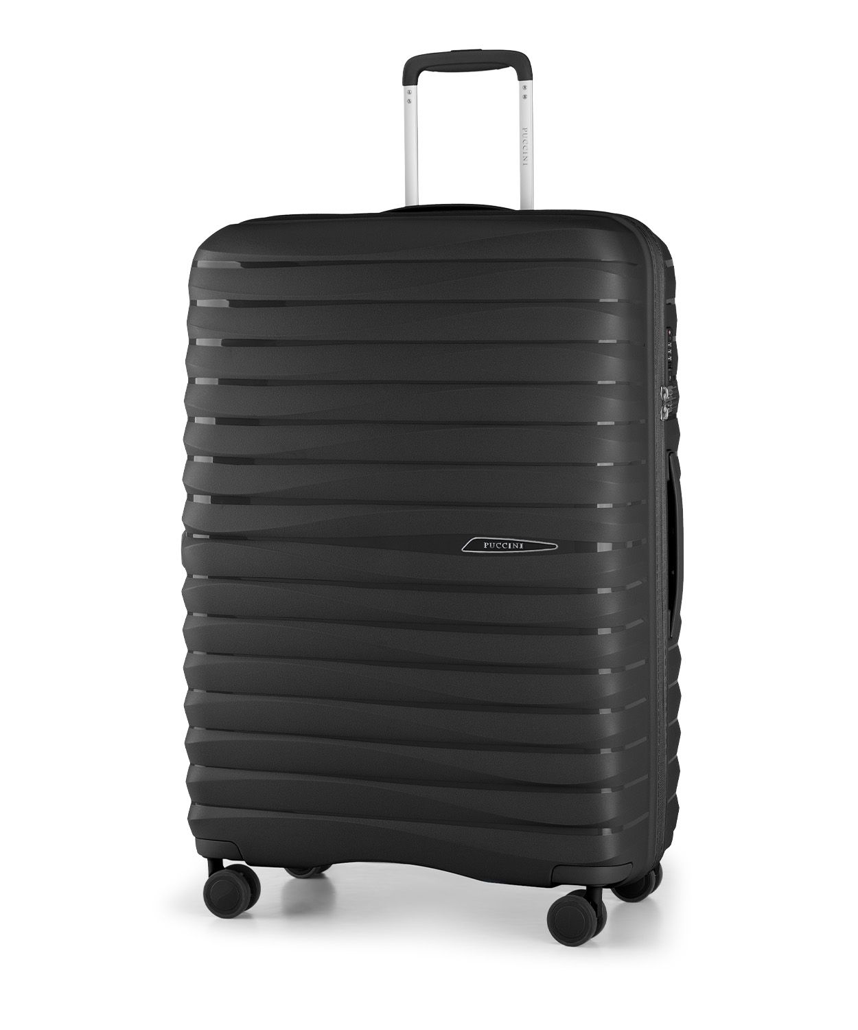Walizka Duża Podróżna Na Kółkach Twarda XXL Puccini Czarna PP025A-1