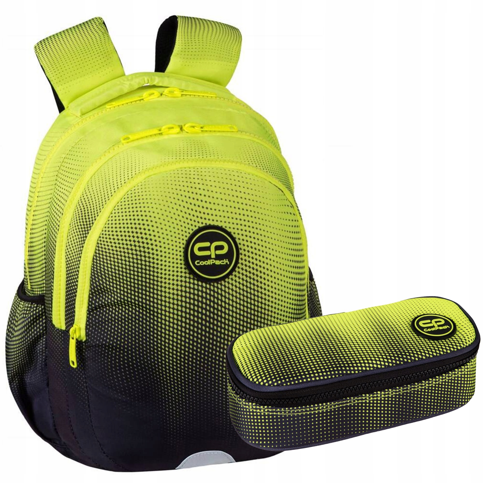 Zestaw dla chłopca do klasy 1-3 plecak piórnik Coolpack Lemon żółto czarny