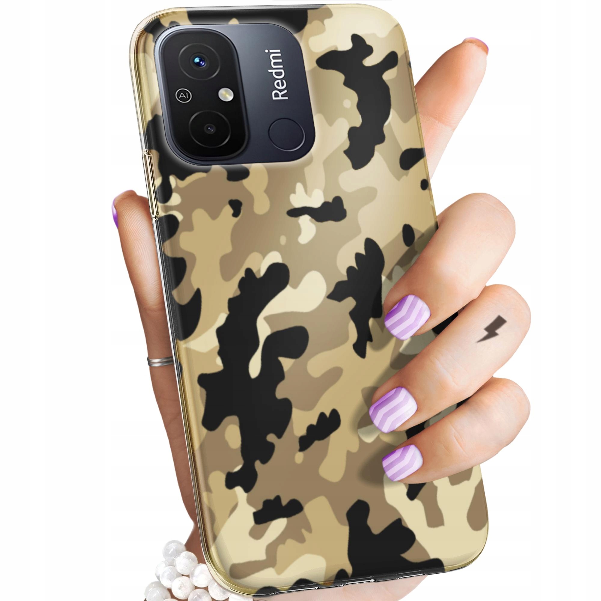 Etui Do Xiaomi Redmi 12C Moro Wojskowe Militarne Obudowa Pokrowiec