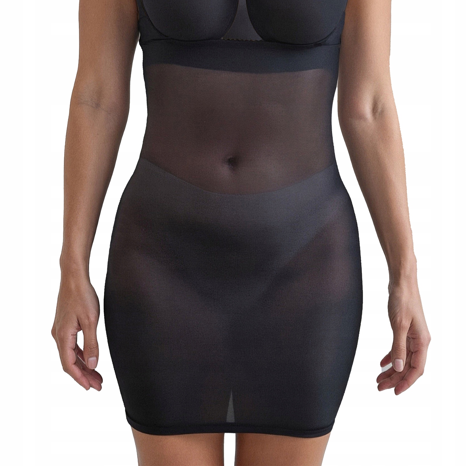 Vivisence 4106 Slim černá zeštíhlující modelovací Halka L