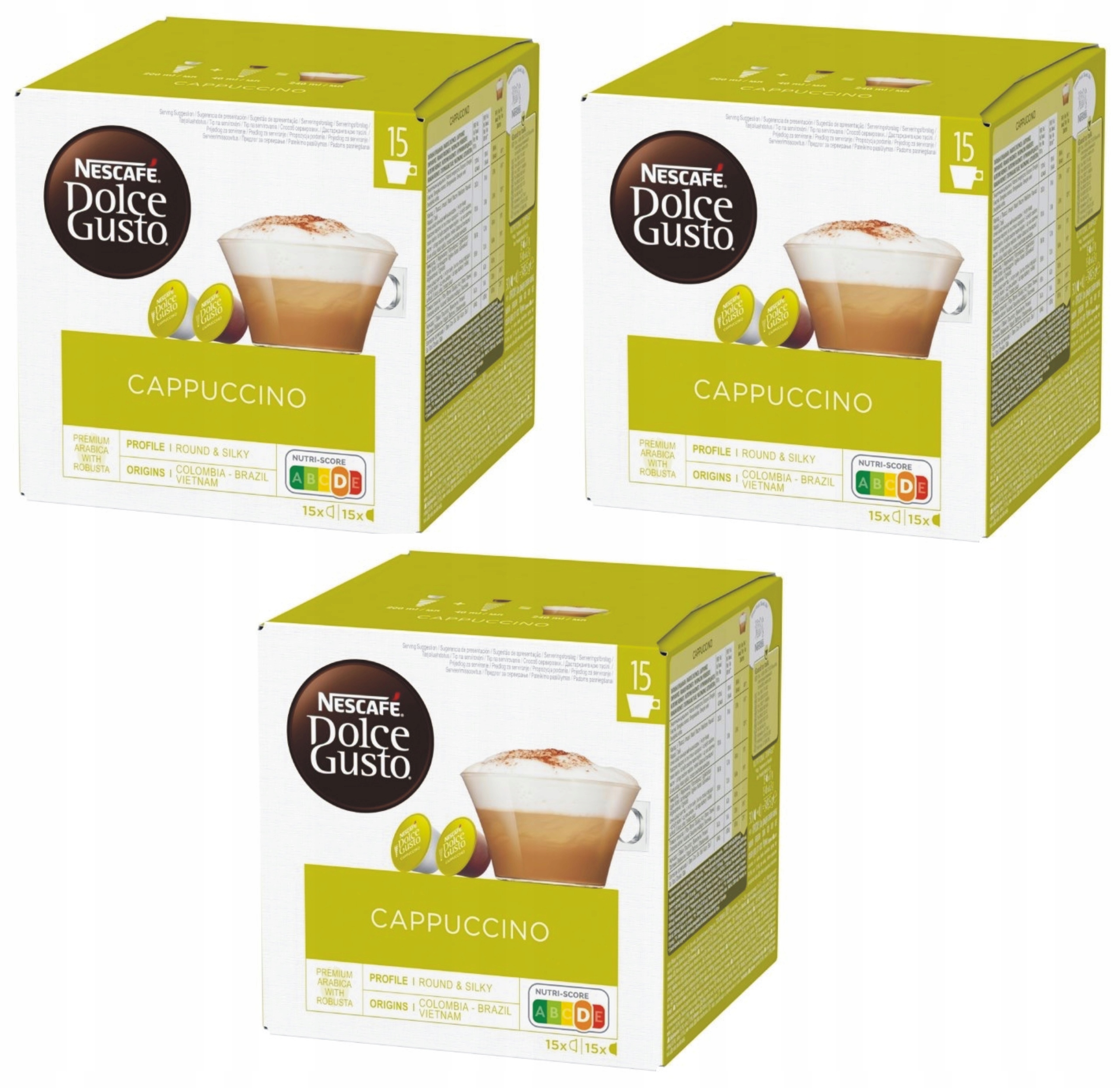 Kapsułki Dolce Gusto Nescafe Cappuccino 90 sztuk 3x30