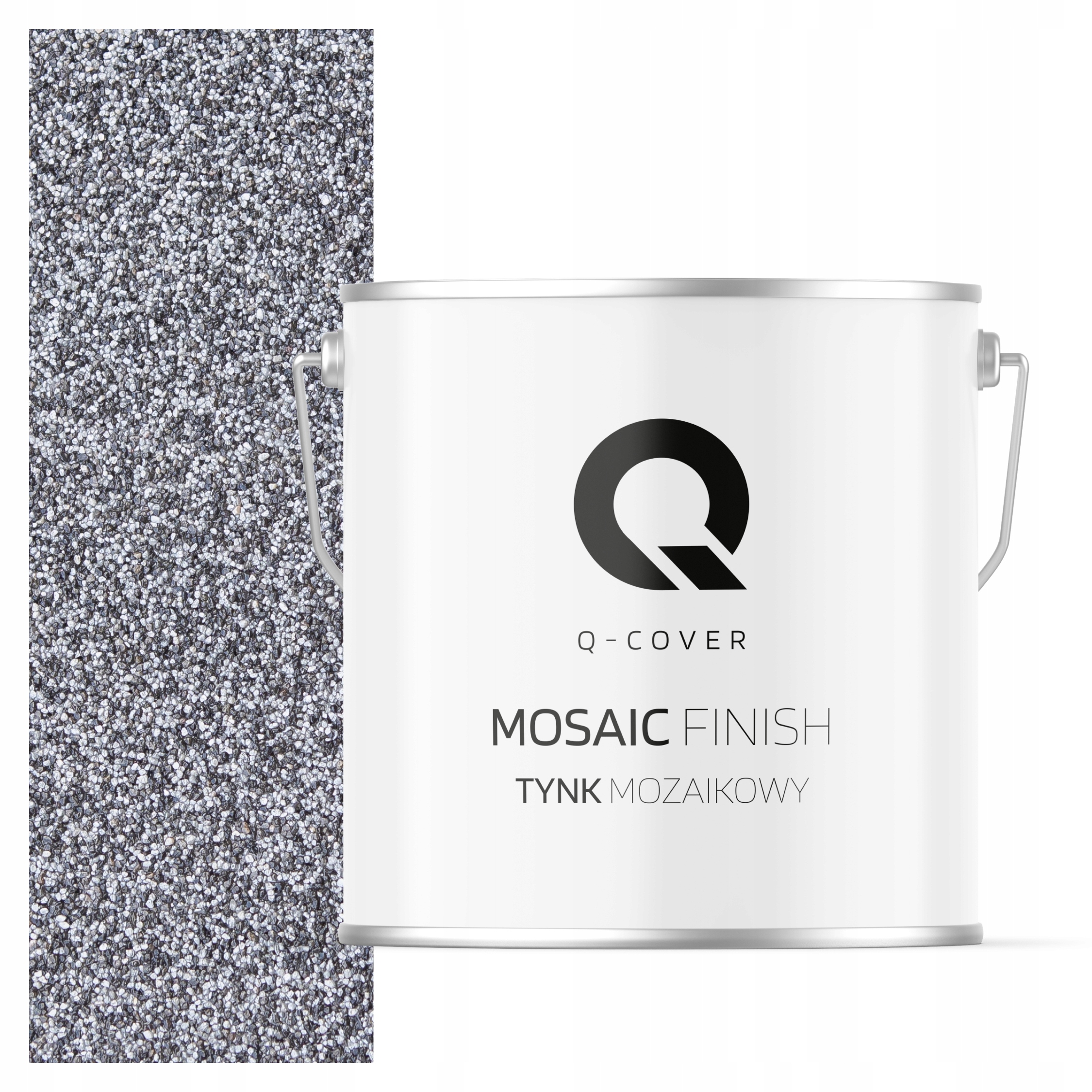 Mozaiková Omítka Mozaika 7KG Černá Stříbrná M13 Ozdobná Pryskyřičná Fasáda