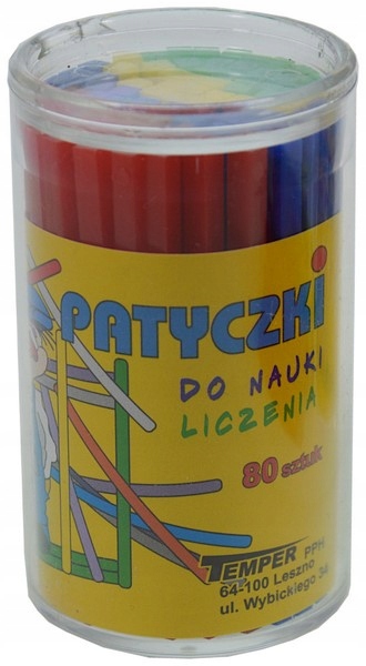 

80X Patyczki Do Nauki Liczenia Pomoc Szkolna