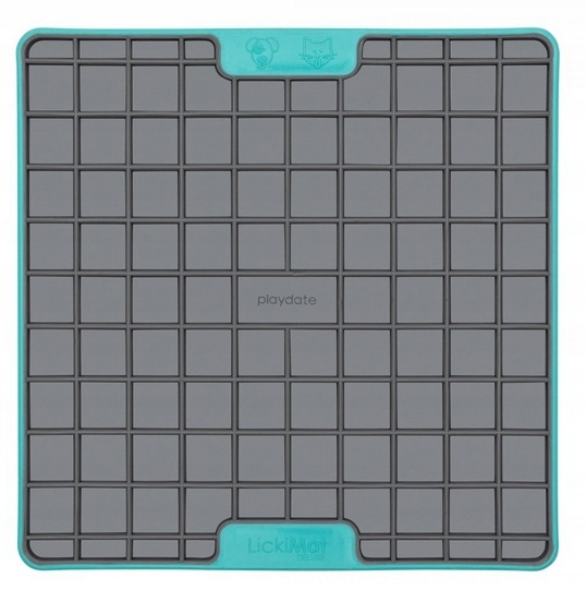 Levně Lízací Podložka Pro Psa Kočku Tvrdá Lickimat Playdate Tuff Tyrkysová XL