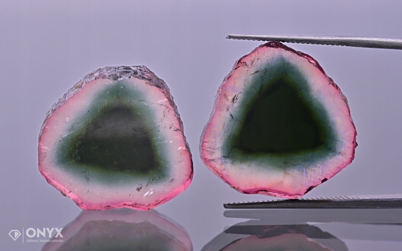 Turmalín Melounová dlažba Para 19x18,5 mm