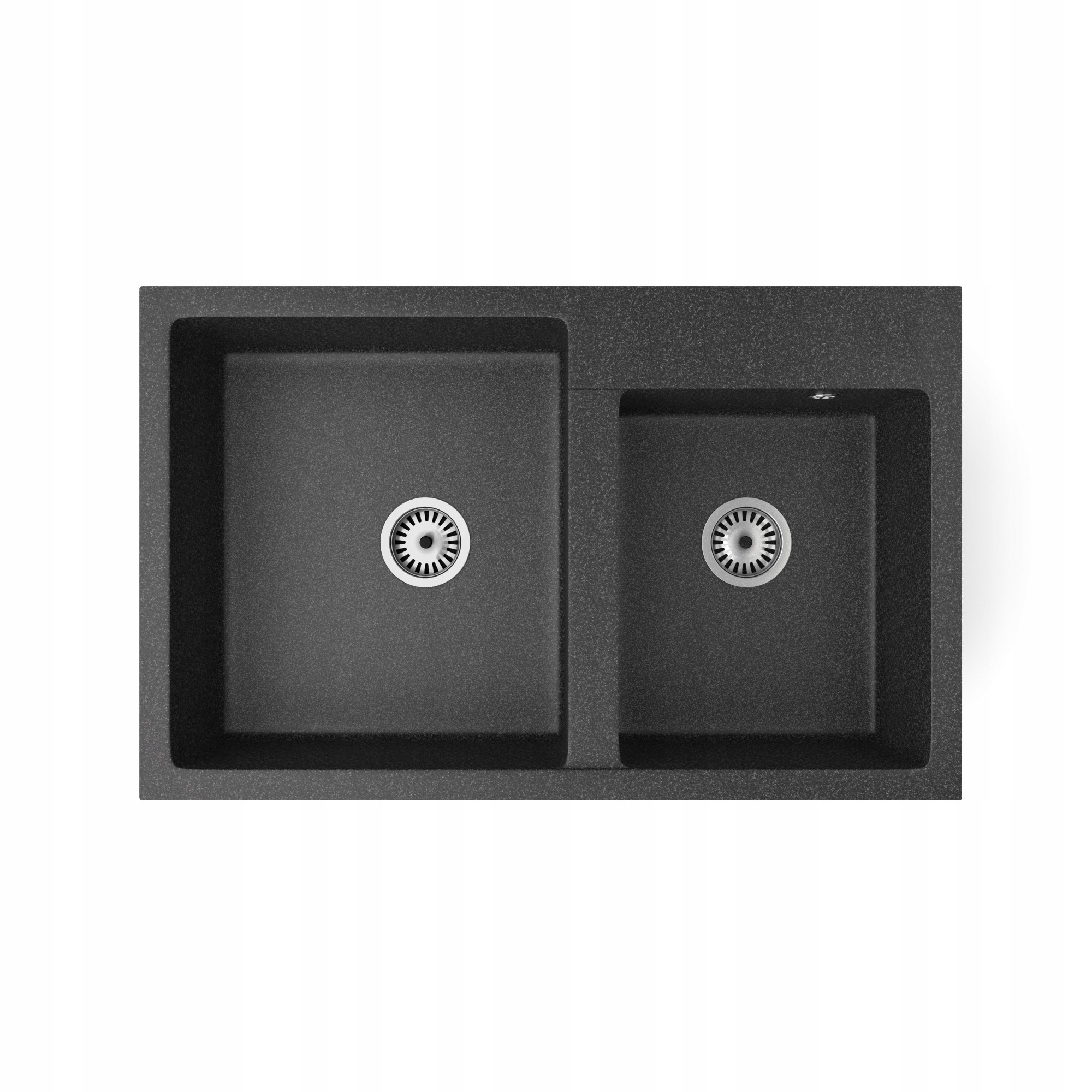 

Zlew Zlewozmywak Granitowy Dwukomorowy Duża Komora