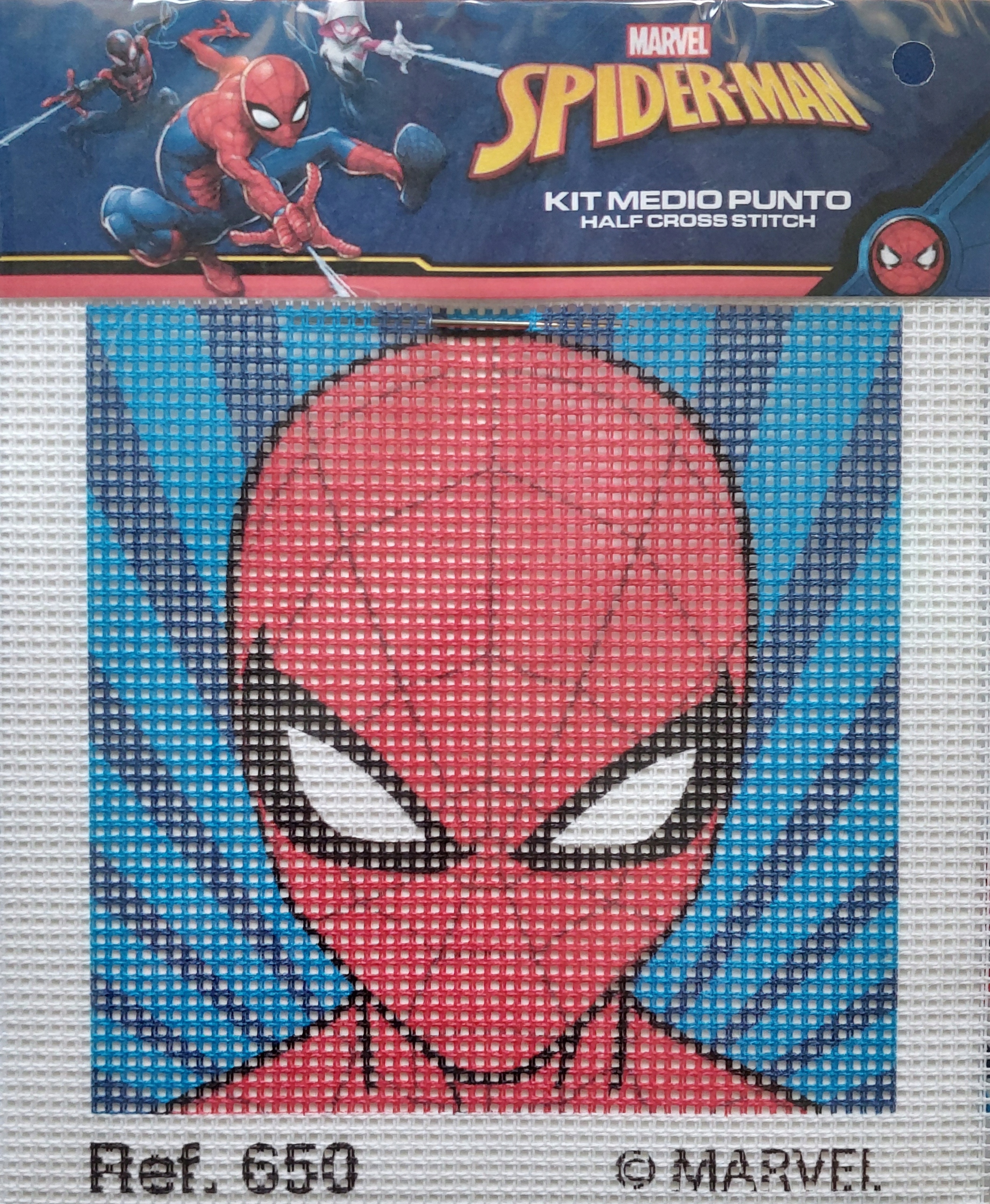 Kanwa Haft Krzyżykow 12x12 Spider-man z muliną