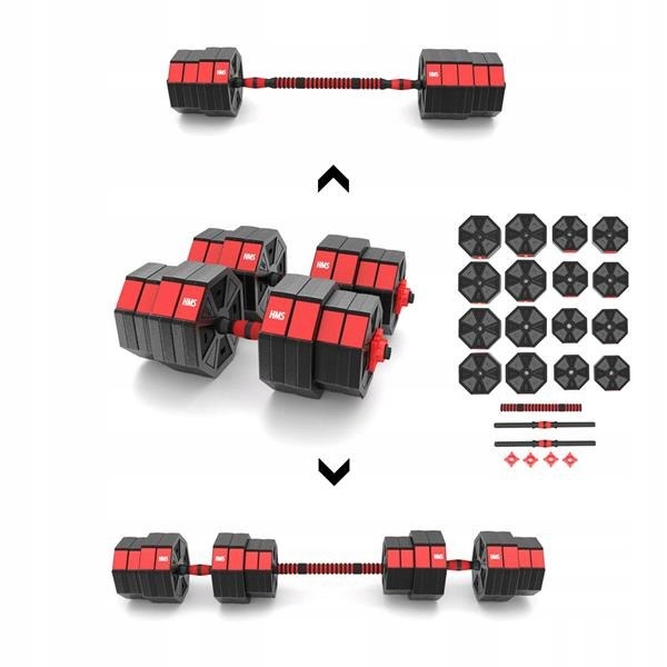 Zestaw Hantle Regulowane 2x20kg 40kg Sztangielka