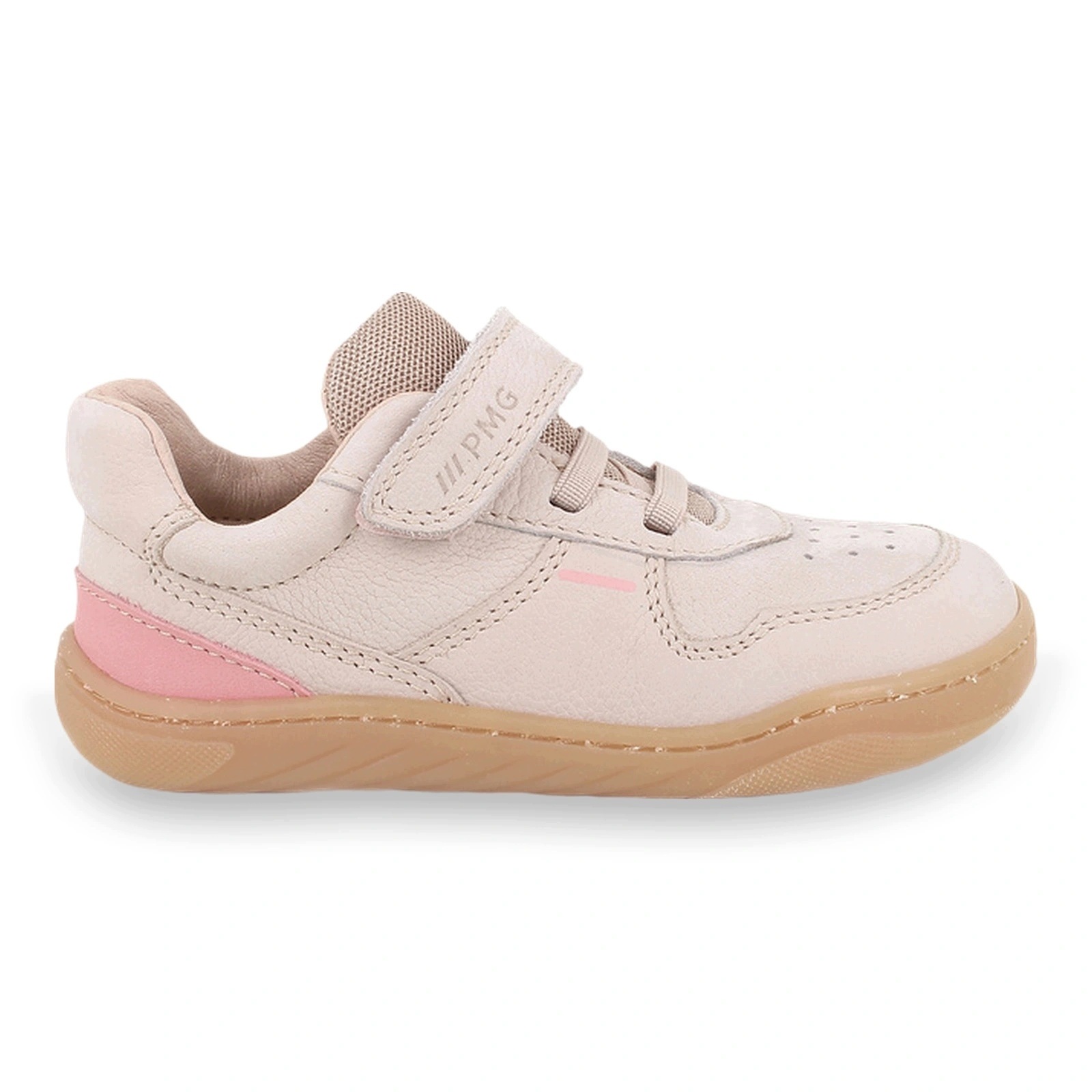 Buty barefoot skórzane lekkie dziecięce Primigi B&g Sing Sneaker Cipria 30