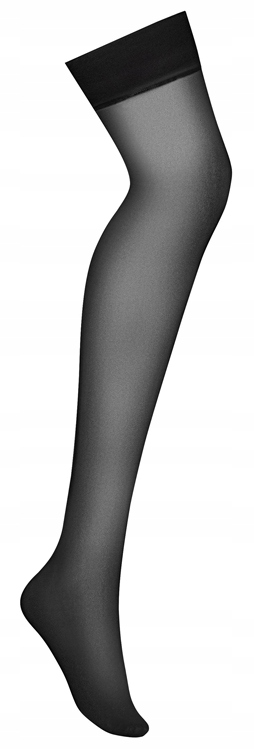 POŃCZOCHY DAMSKIE GŁADKIE DO PASKA Obsessive L/XL Materiał dominujący nylon