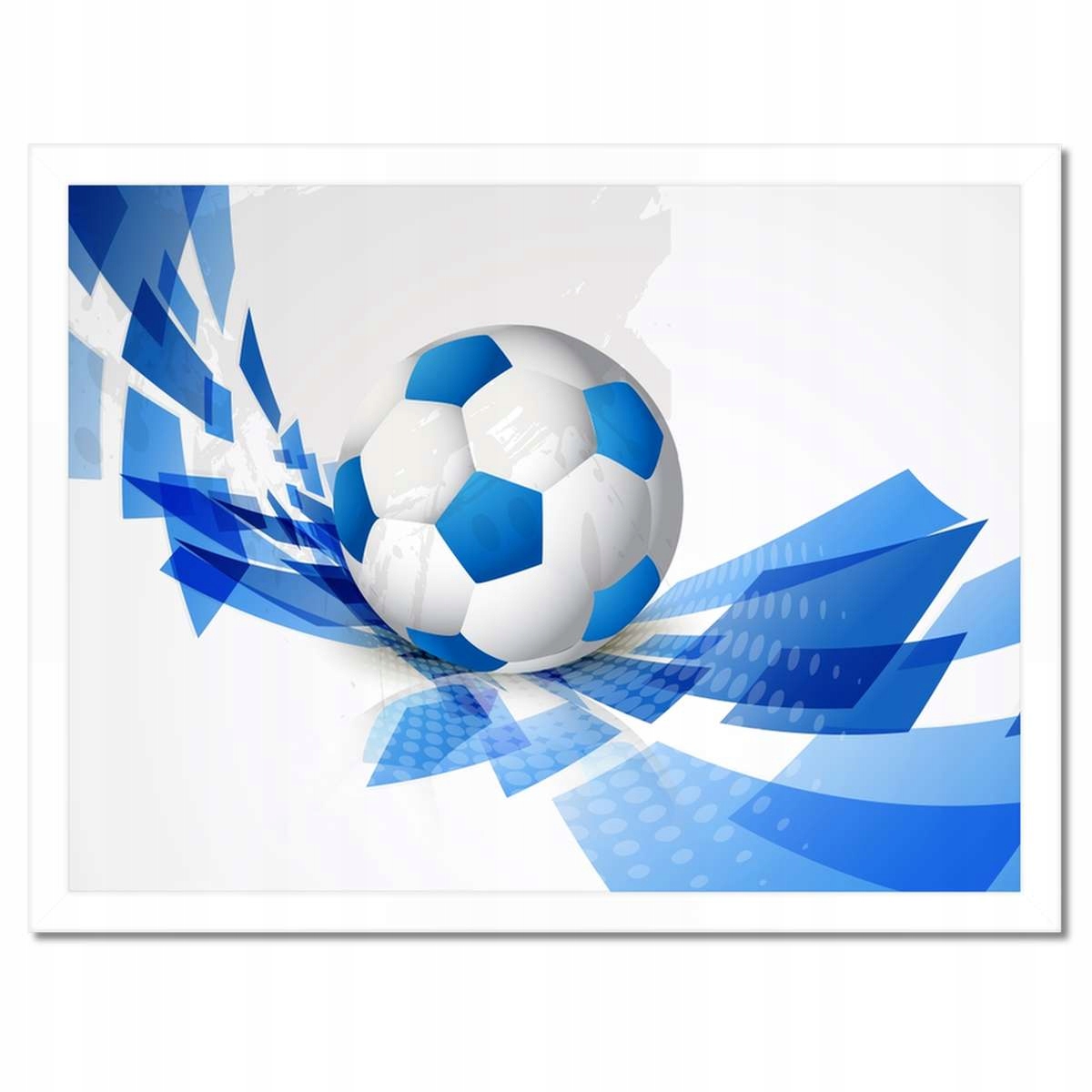 Plakáty v rámu 40x30 Modrý fotbal