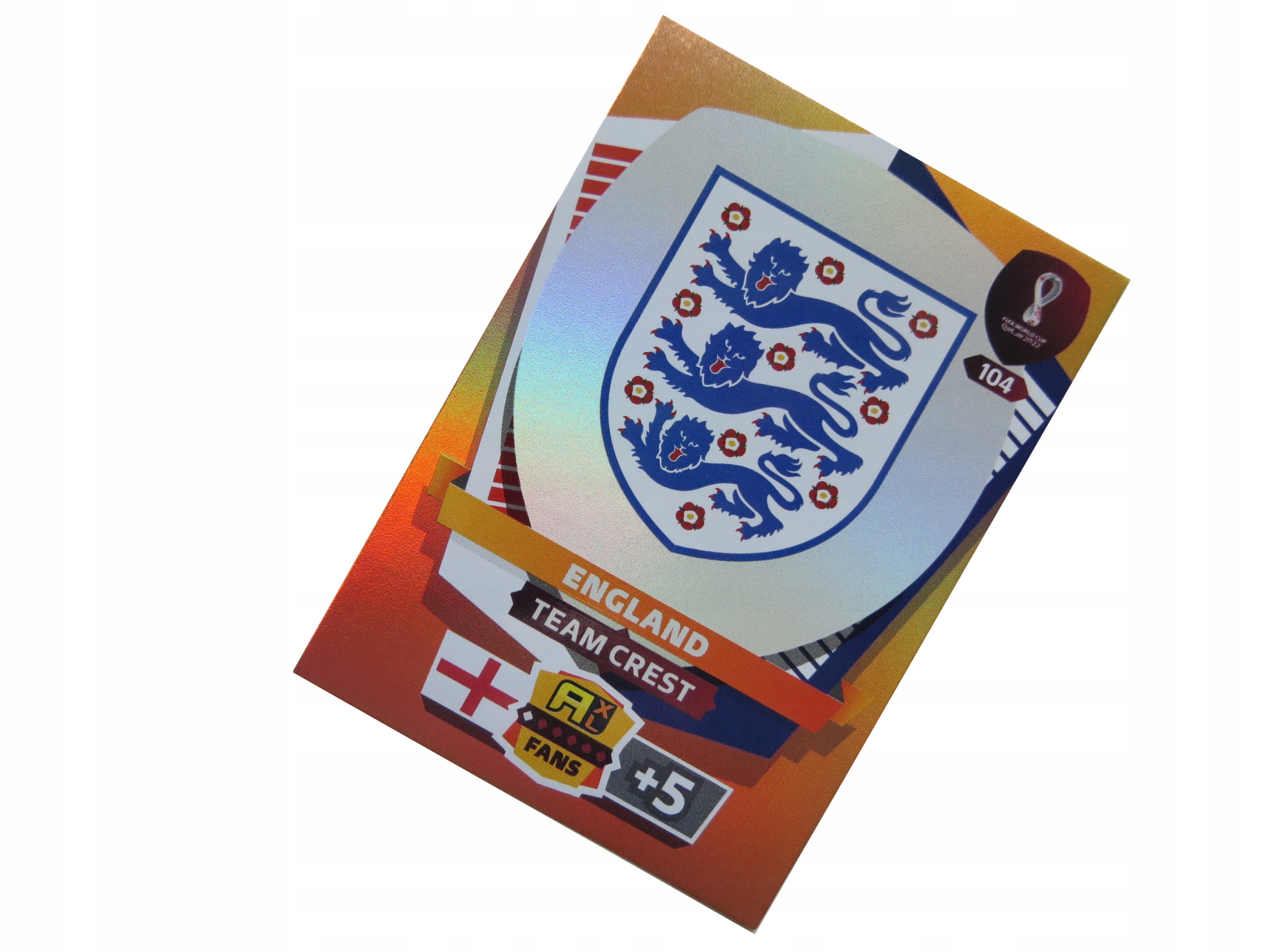 Panini Karty Sportowe World Cup Qatar 2022 Team Crest Logo Anglia 104