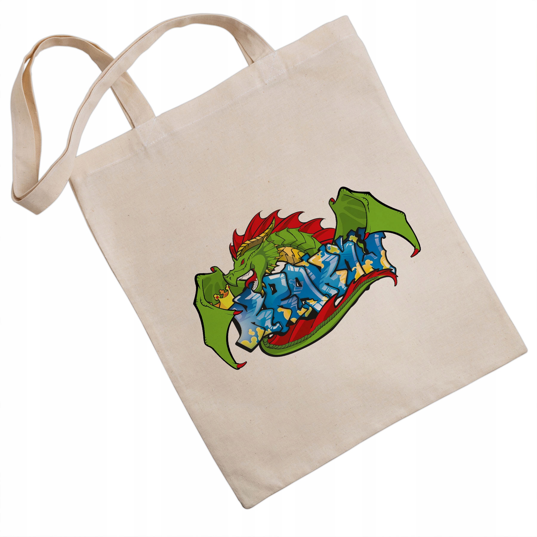 

Torba eko Kraków Smok Graffiti, natural