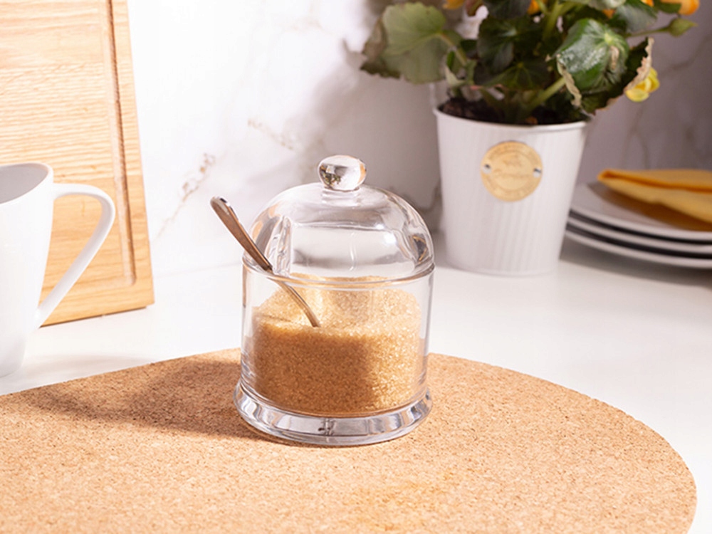 Cukiernica szklana pojemnik na cukier prosta 13 cm 270ml Linia Altom