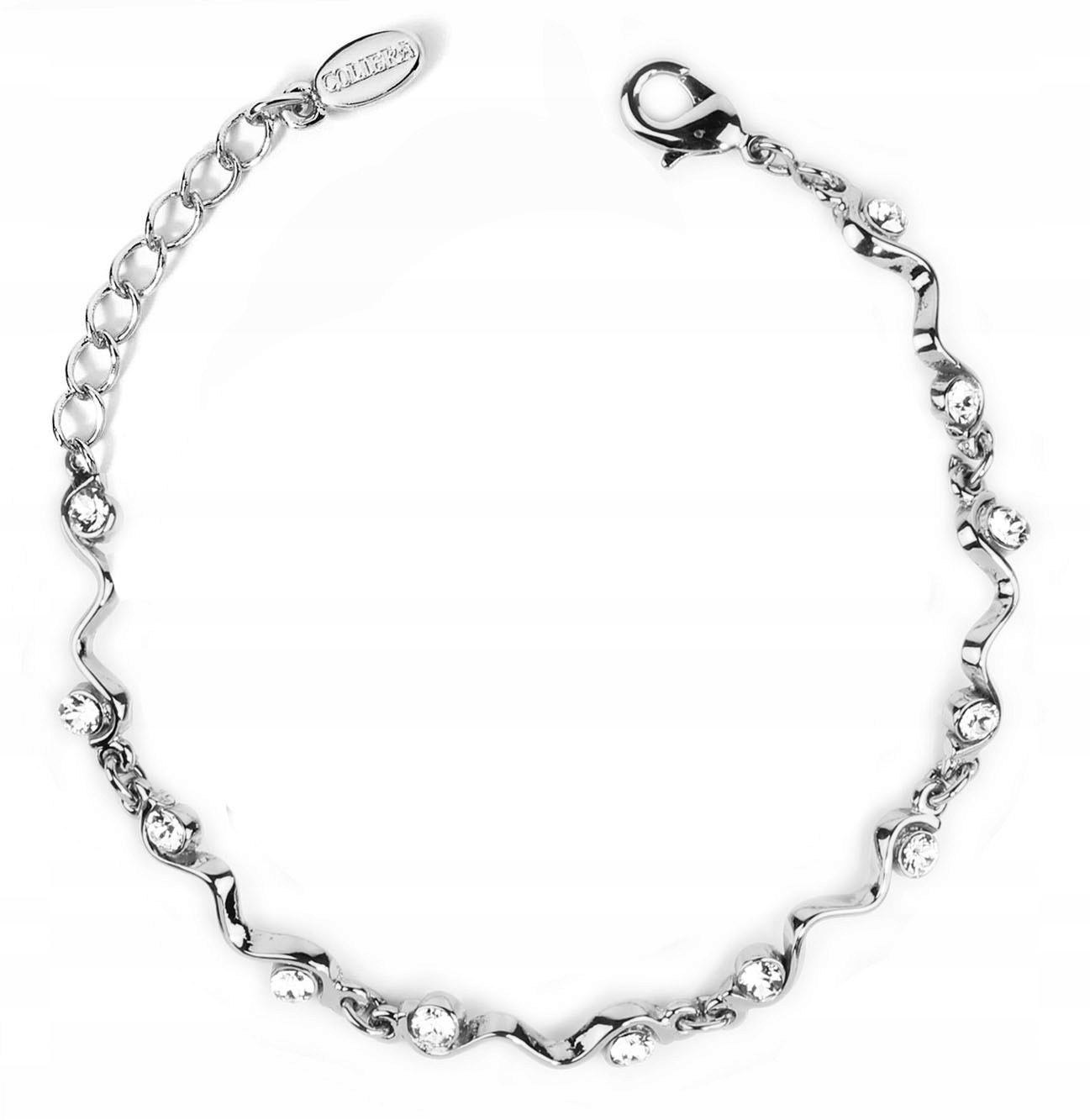 Stříbrný Náramek S Krystaly, Jemný, Zirkony