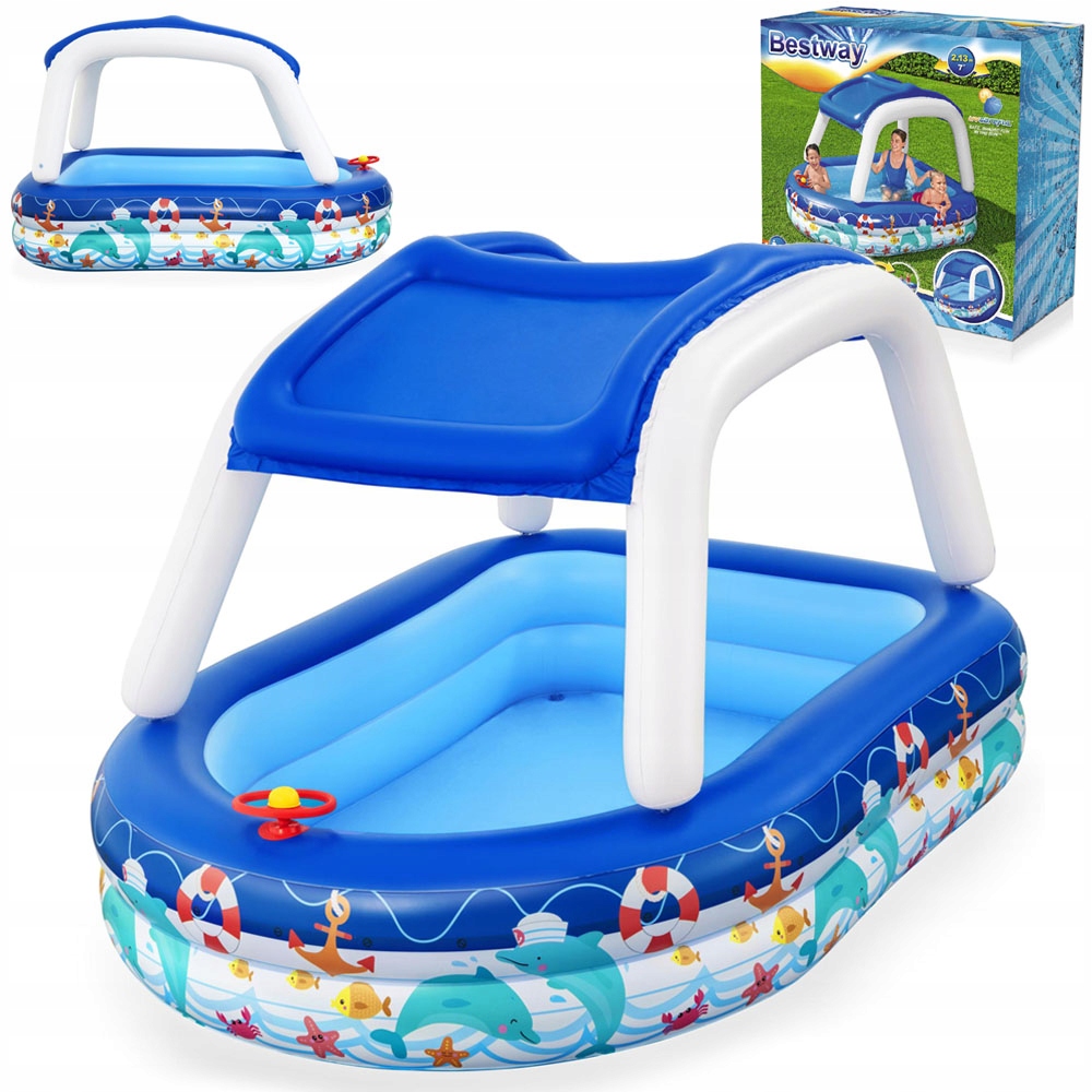

Bestway basen z daszkiem kierownica brodzik 54370