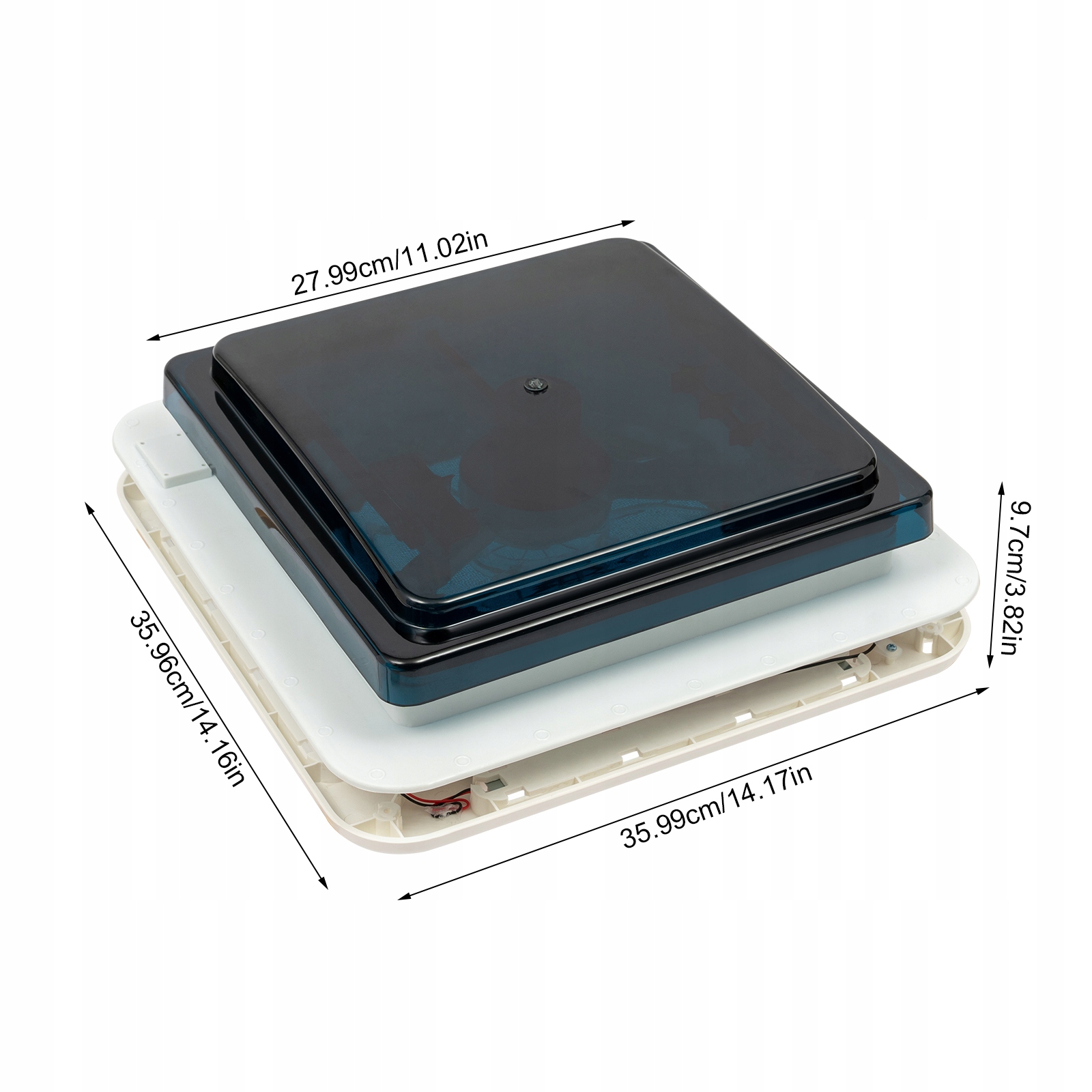 WENTYLATOR OKNA DACHOWEGO WENTYLATOR DACHOWY DO PRZYCZEP KEMPINGOWYCH 12V Numer katalogowy części sy74872