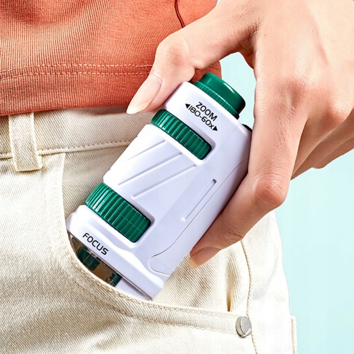 MIKROSKOP CYFROWY EDUKACYJNY NAUKOWY LUPA PRZYBLIŻENIE 60x 180x AKCESORIA Kolor dominujący wielokolorowy