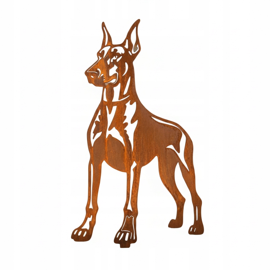 Ozdoby Do Zahrady Rostlin Zahradní Dekorace Pes Figurka Psa Kov Dobrman