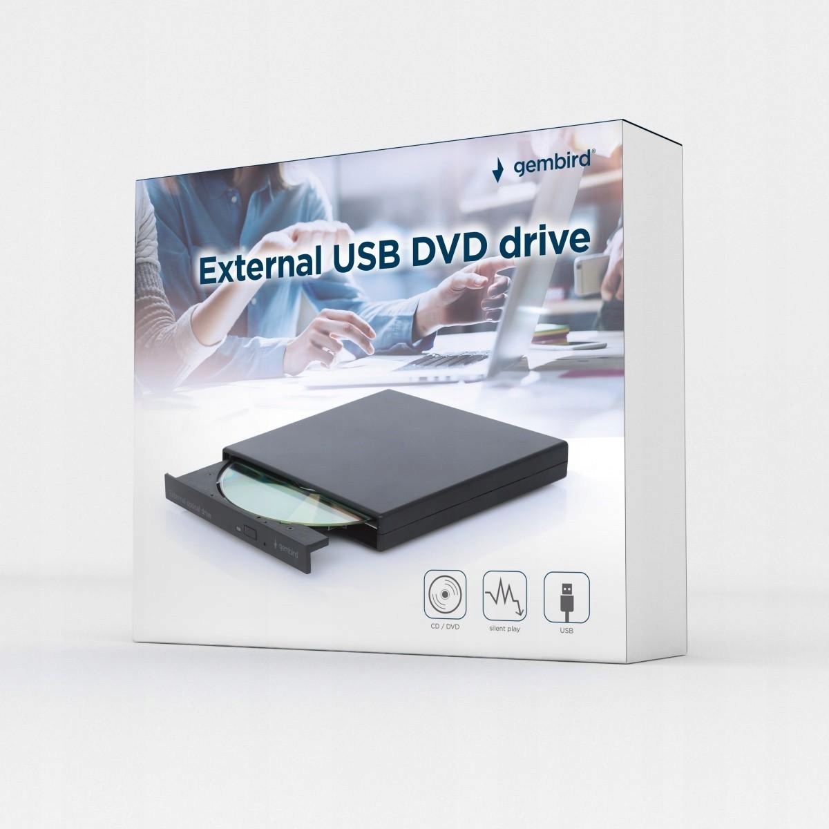 Napęd DVD na Usb zew DVD-USB-04 Czarny