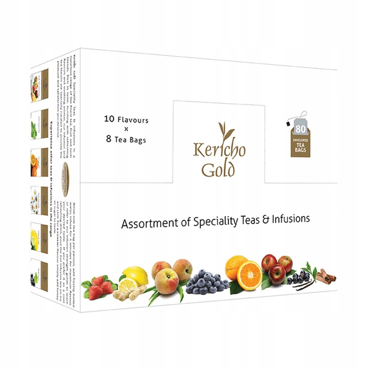 Kericho Gold Herbata Kenijska Bombonierka 8 Smaków 80tb
