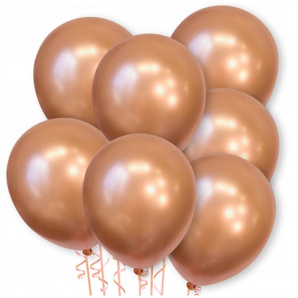 

Zestaw Balony Chromowane Różowe Złoto rose gold